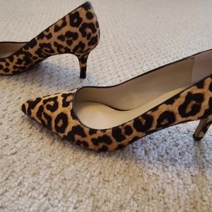 Franco Sarto Leopard Calf Hair Pumps-Size 9